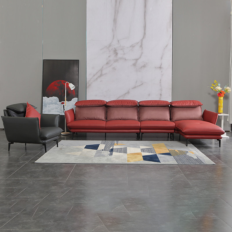 high end modern home furnitrue contemporary luxury design leather sofa factory in China-interi furniture