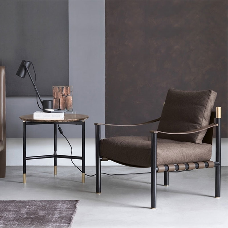 Chinese high quality luxury home furniture modern design contemporary dining room high back leather chair brand-inter furniture