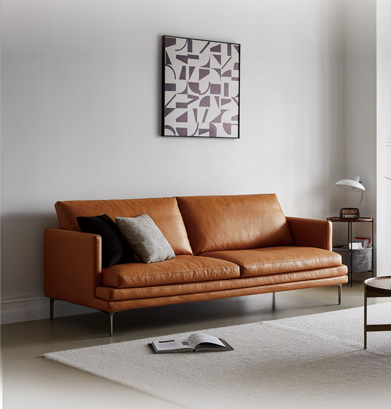 best luxury home furniture maker contemporary design modern leather sofa factory in China-interi furniture