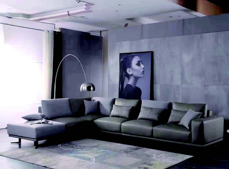 top 10 modern home furnitrue contemporary design leather sectional sofa csupplier in China-interi furniture