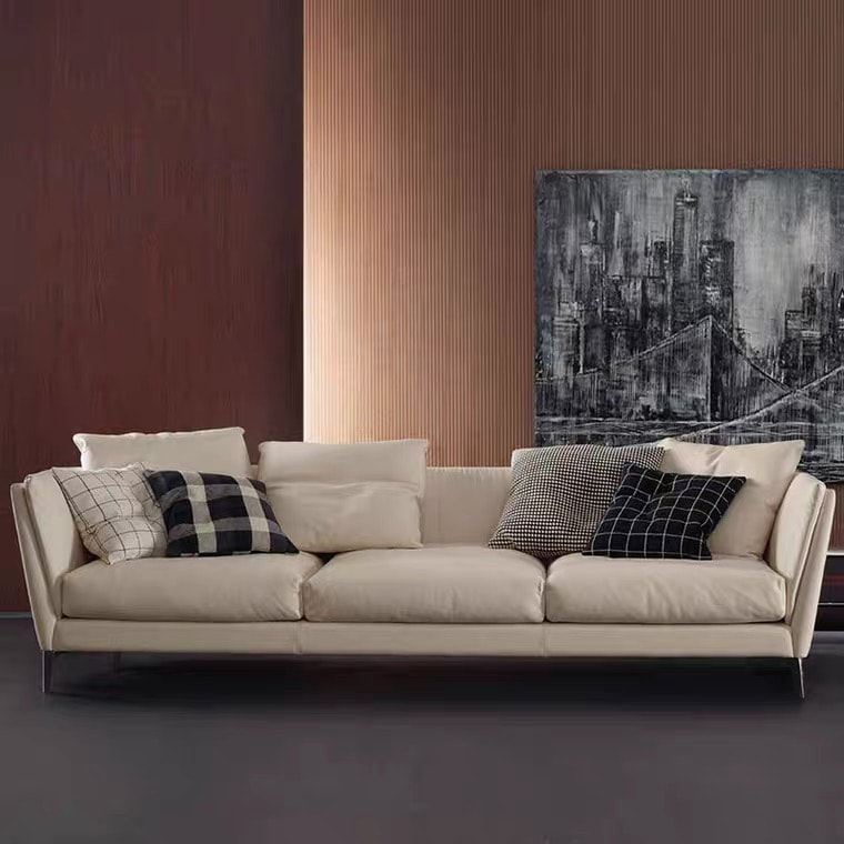 high end luxury home furnitrue contemporary design leather sofa supplier in China-interi furniture