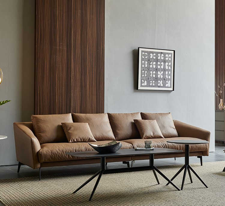 high end luxury home furnitrue contemporary design leather sofa company in China-interi furniture