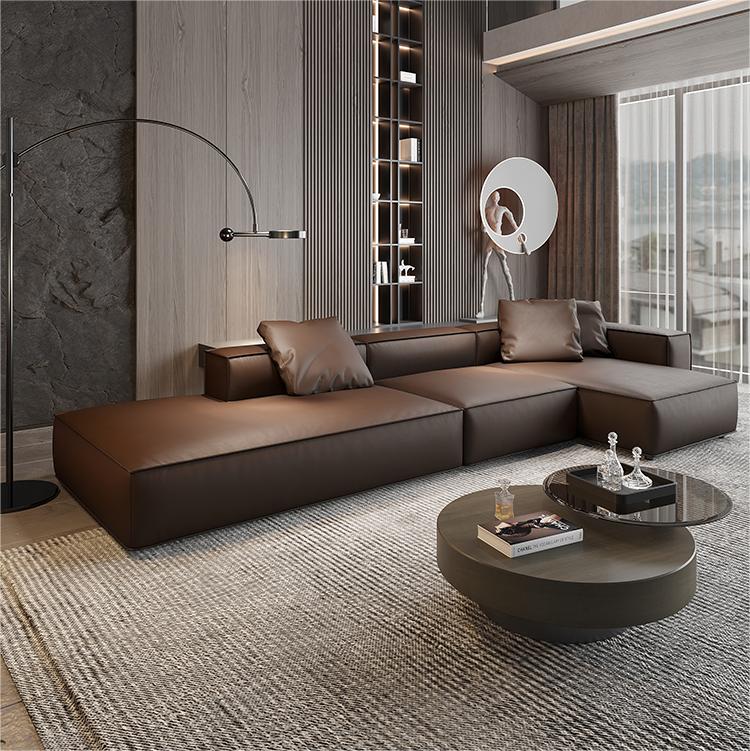 high end modern home furnitrue contemporary design leather sofa brand in China-interi furniture