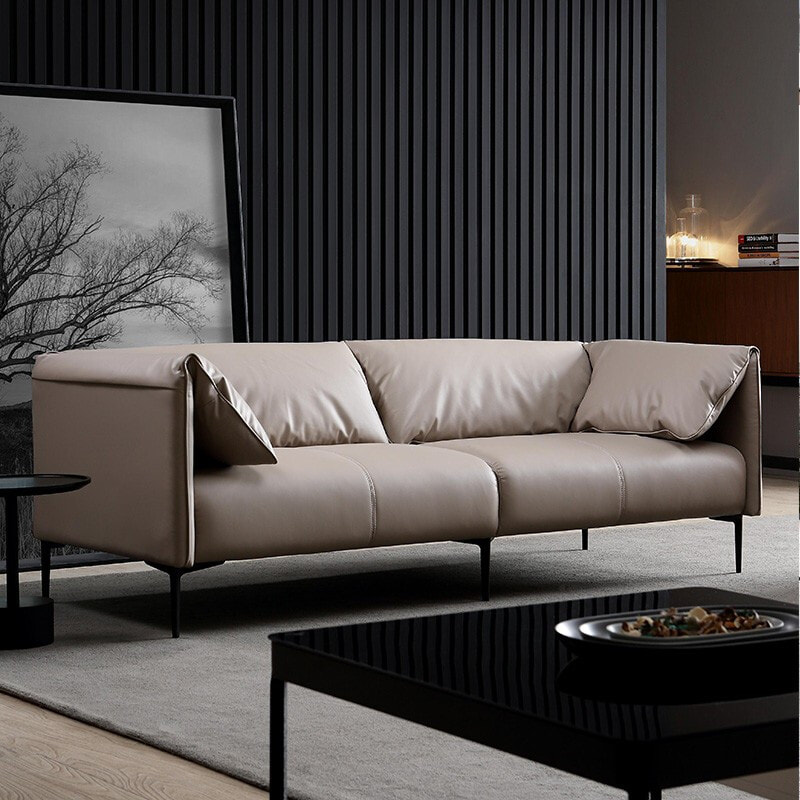 top 10 modern home furnitrue contemporary design leather sofa set manufacturer in China-interi furniture