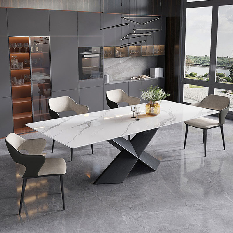 chinese high end modern design contemporary home furniture sintered table top dining table shop-interi furniture