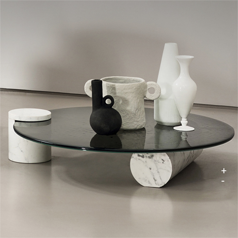 Chinese modern home furniture contemporary design sintered stone tabletap coffee table and side table store online