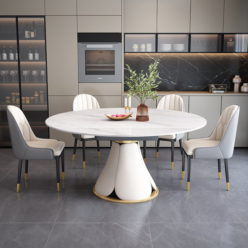 chinese top luxury modern design contemporary style home furniture dining room sintered table top dining table company-interi furniture