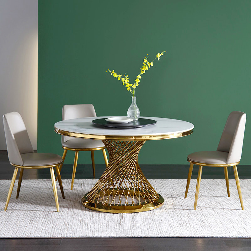 chinese top luxury modern design contemporary style home furniture dining room sintered table top dining table brand-interi furniture