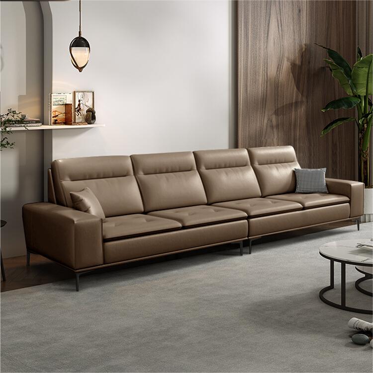 high quality luxury home furnitrue contemporary design modern leather sofa company in China-interi furniture