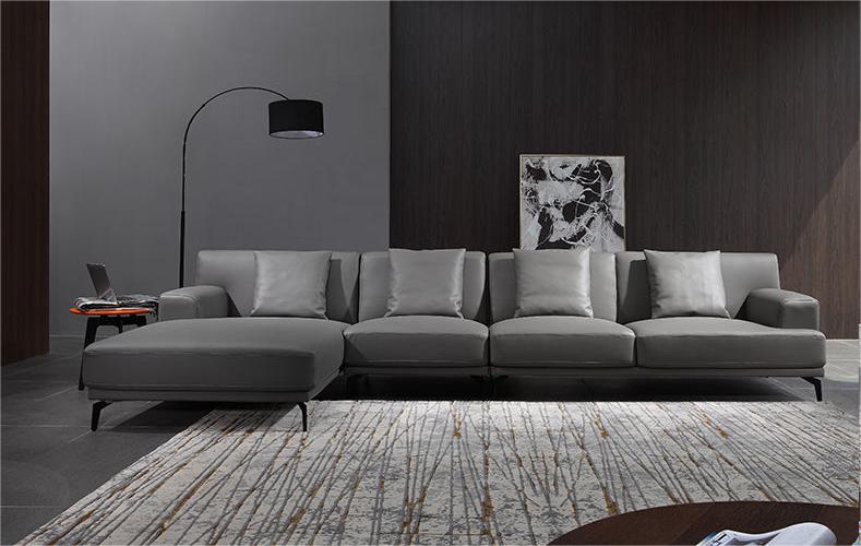 high quality luxury home furnitrue contemporary design leather sofa maker in China-interi furniture
