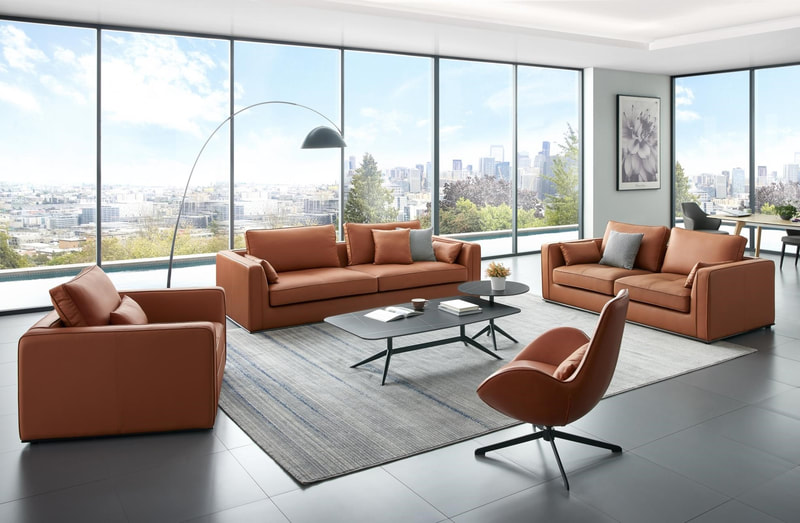 top 10 modern home furnitrue contemporary design leather sectional sofa manufacturer in China-interi furniture