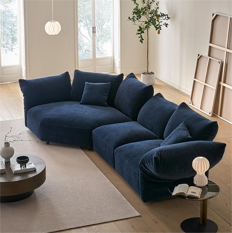 fashional modern home furnitrue contemporary design fabric flower sofa maker in China-interi furniture