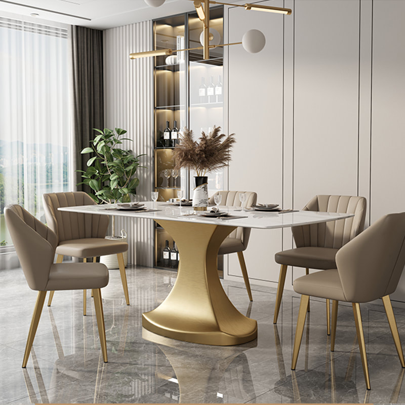 chinese high quality modern home furniture sintered table top dining table maker-interi furniture